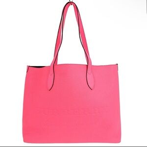 Burberry Neon Pink Remington Shopping Tote